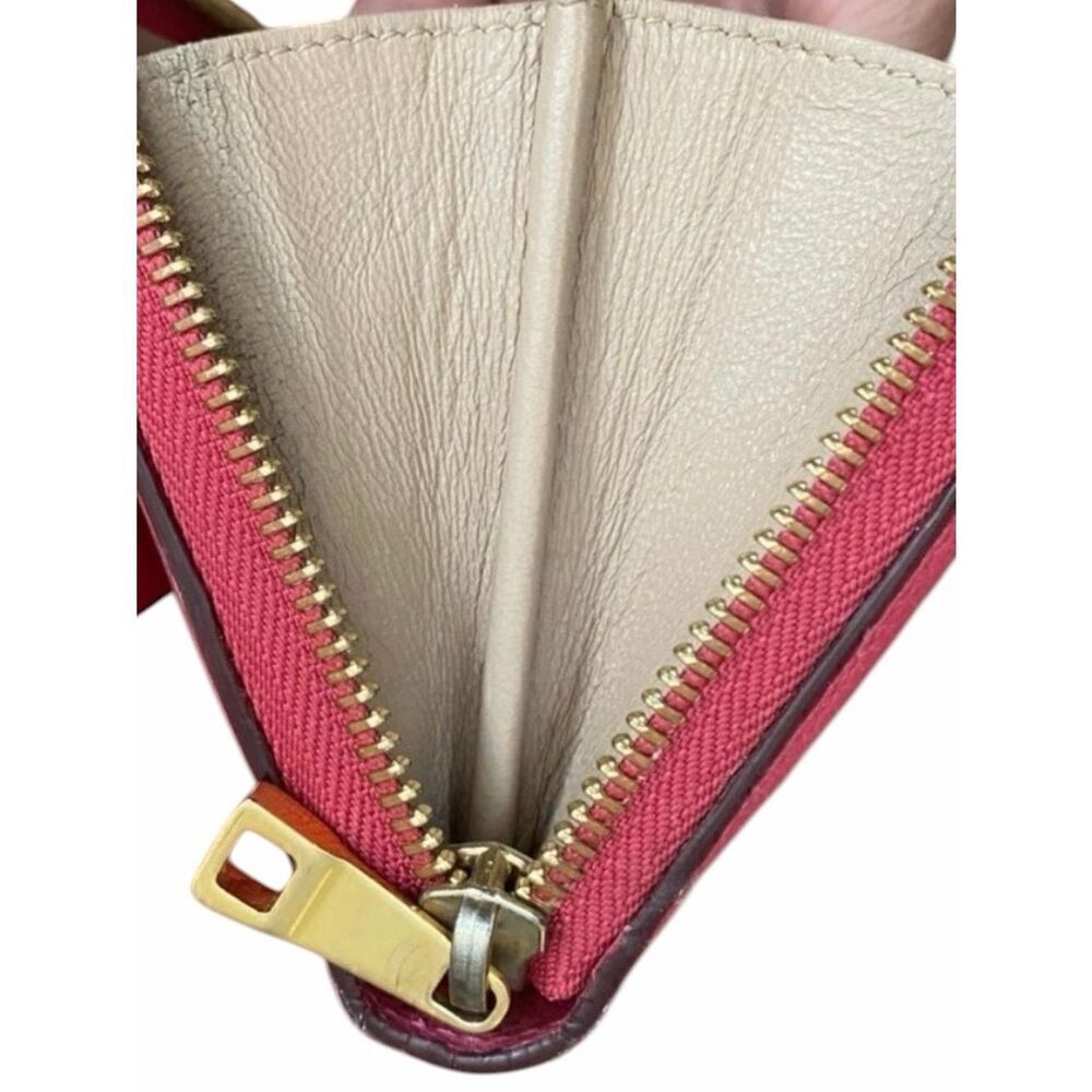 Chloé Continental Pink Pebbled Leather Zippy Wallet with COA. EUC! - Picture 4 of 10